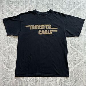 Monster Cable Headphones Speakers Retro 2 Side Black Crew Neck Tee Shirt Size L